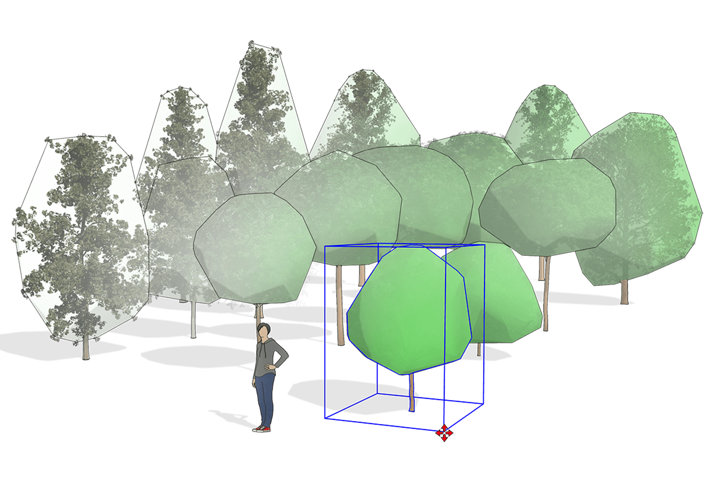 SketchUp Pro | Architektura krajobrazu model 3D