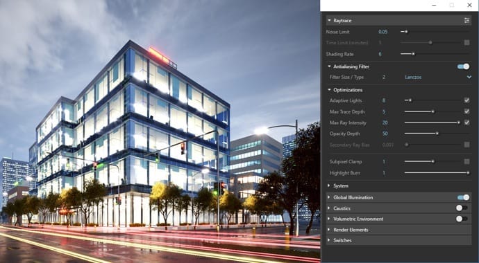 V-Ray SketchUp | ADAPTACYJNE OŚWIETLENIE