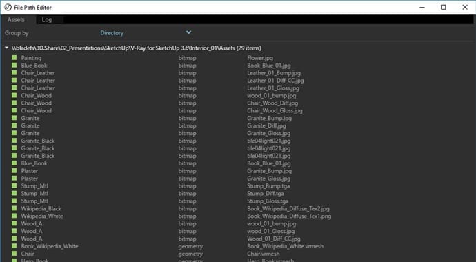 V-Ray SketchUp | MENEDŻER PLIKÓW