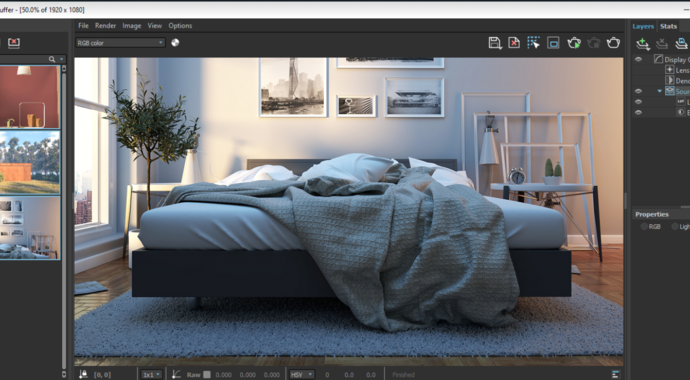 V-Ray SketchUp | OKNO RENDERINGU